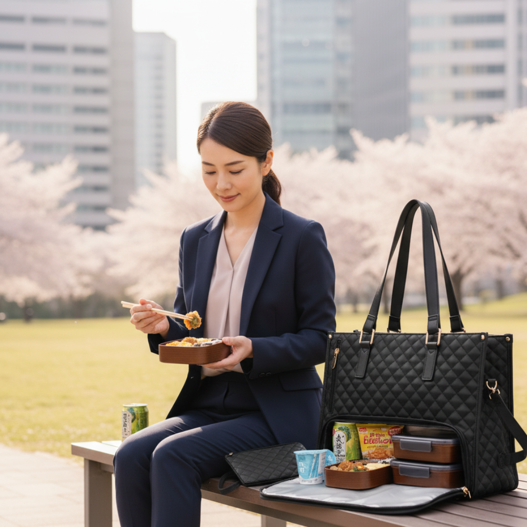 LUNAVIA™ - 防水ランチ&ノートパソコン対応トートバッグ