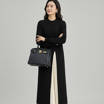 LAYARA™ – アーキテクチュラルスプリットニットドレス