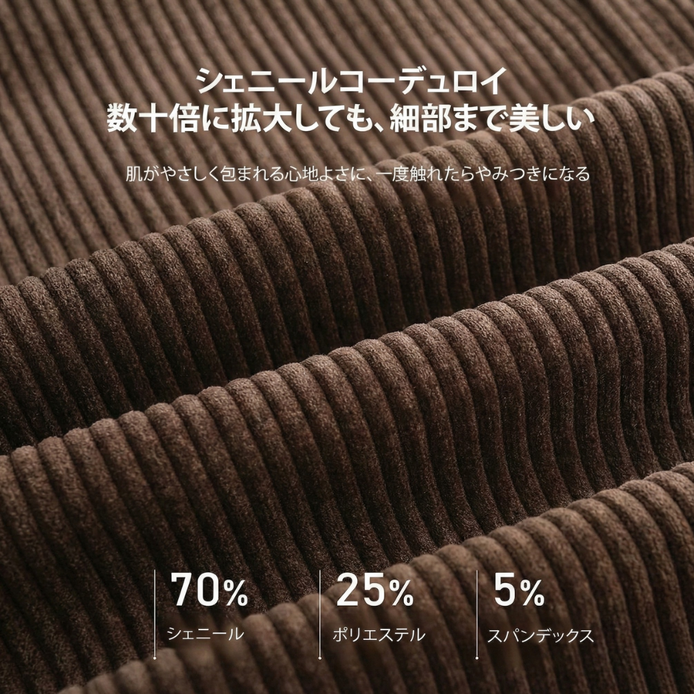 NUKUMORI™ – 裏起毛コーデュロイジョガーパンツ