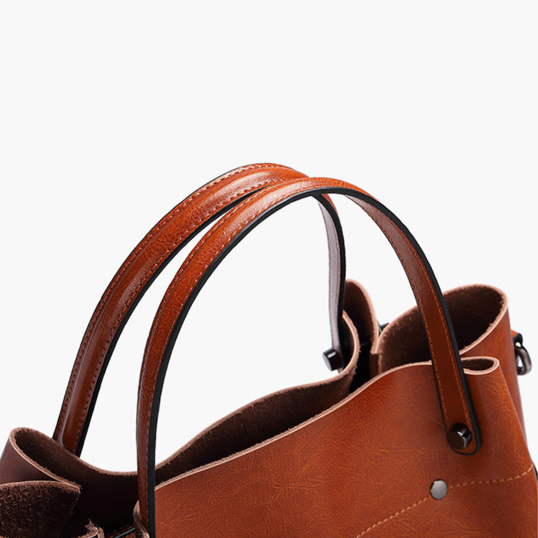 BELLANA™ – 本革クロスボディバケットバッグ