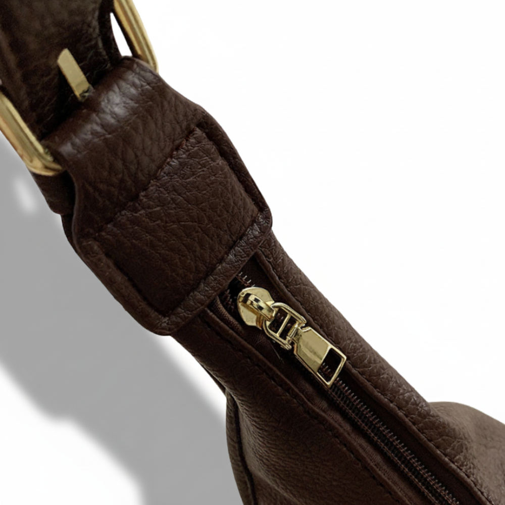 LUNAIRE™ – 大容量PUレザークロワッサンバッグ