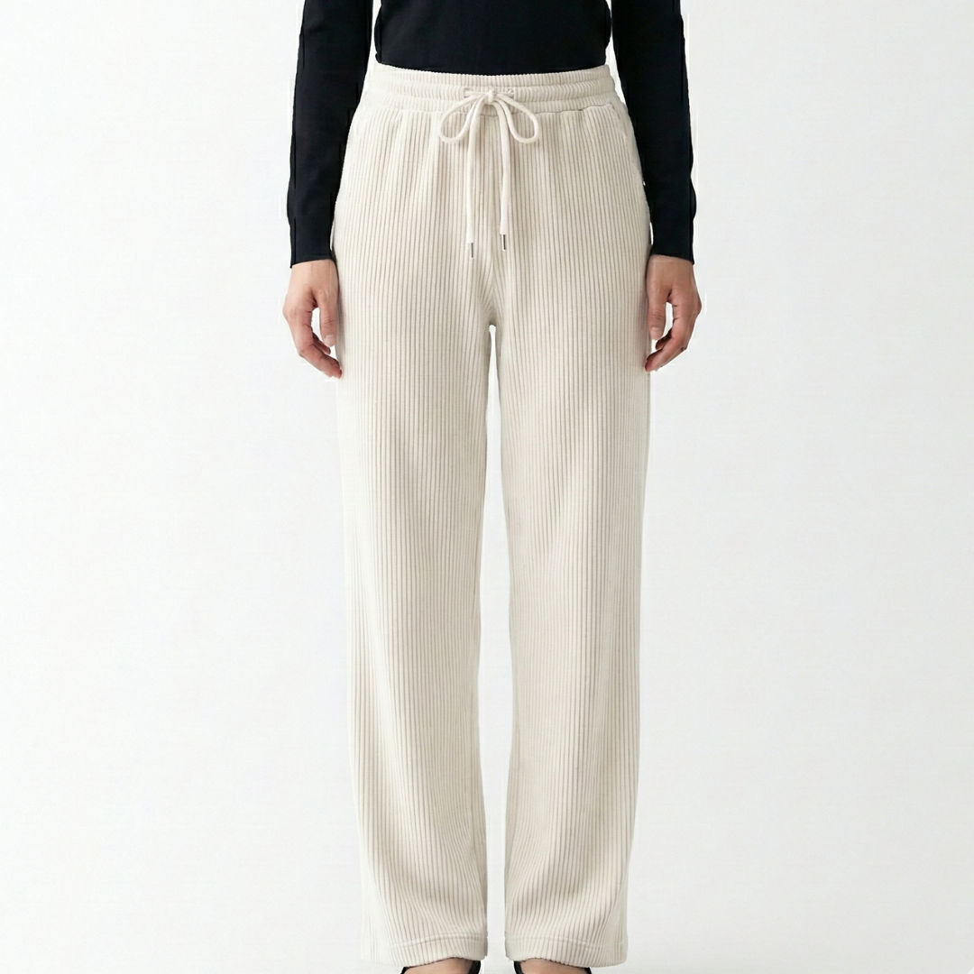 RIBELLE™ – （リベッレ）ソフト裏起毛リブパンツ