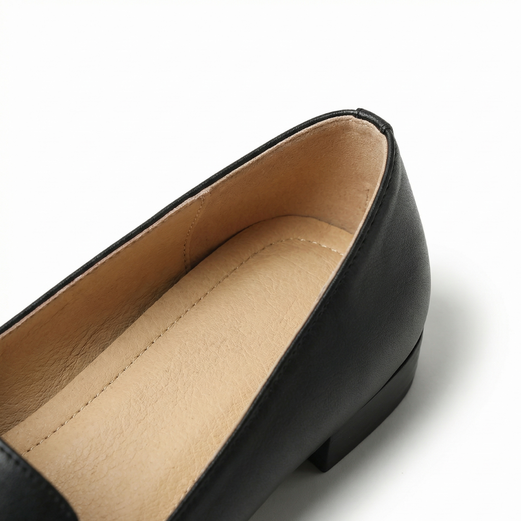 LUMINA™ – PUレザー スクエアトゥローファー