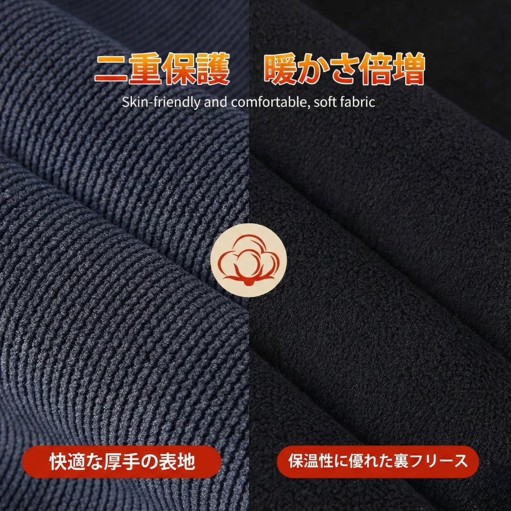 NUKUMORI™ – 裏起毛コーデュロイジョガーパンツ