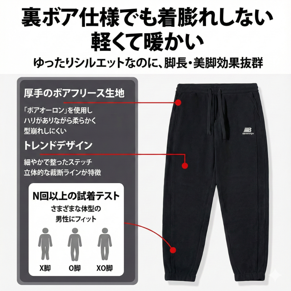 NUKUMORI™ – 裏起毛コーデュロイジョガーパンツ