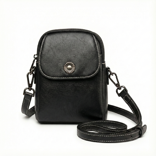 BELLANA™ –  艶やかな本革クロスボディバッグ