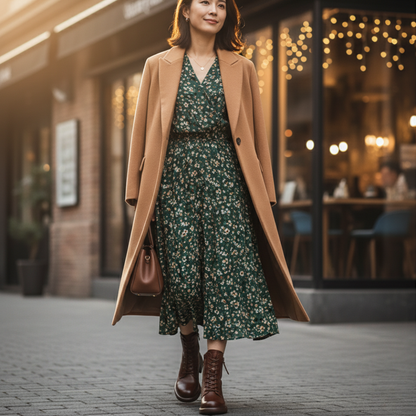 ALTEZZA™ – レトロ調 裏起毛ブーツ 5cm身長アップ