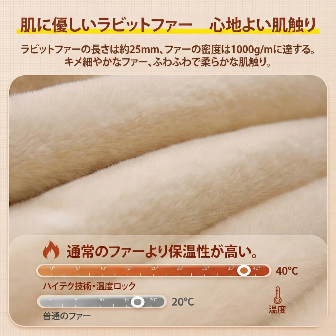 NUKURA™ – 4cm身長アップ ラビットファー アンクルブーツ