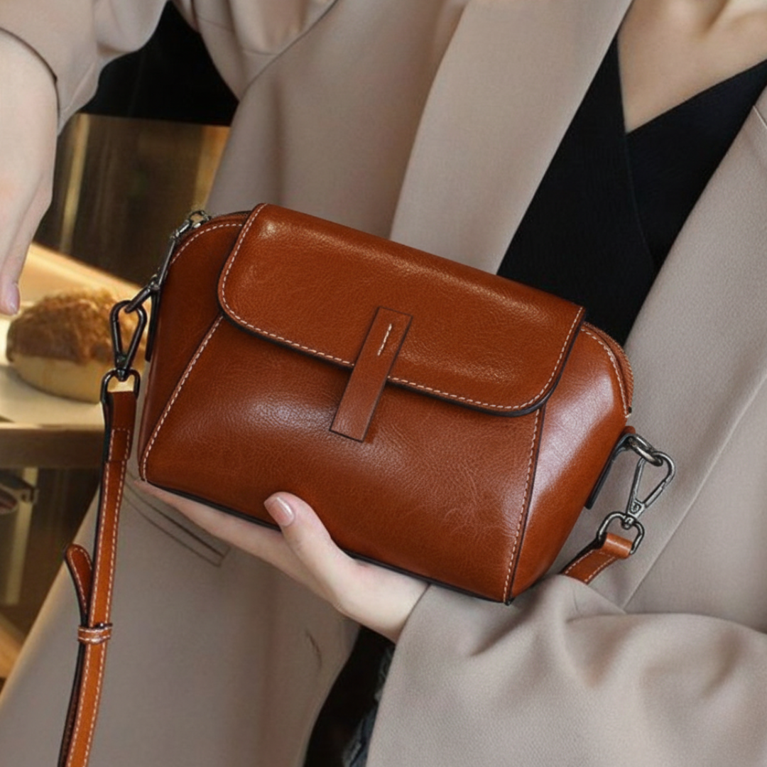 BELLANA™ – オイルワックスレザー ショルダーバッグ