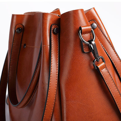 BELLANA™ – 本革クロスボディバケットバッグ