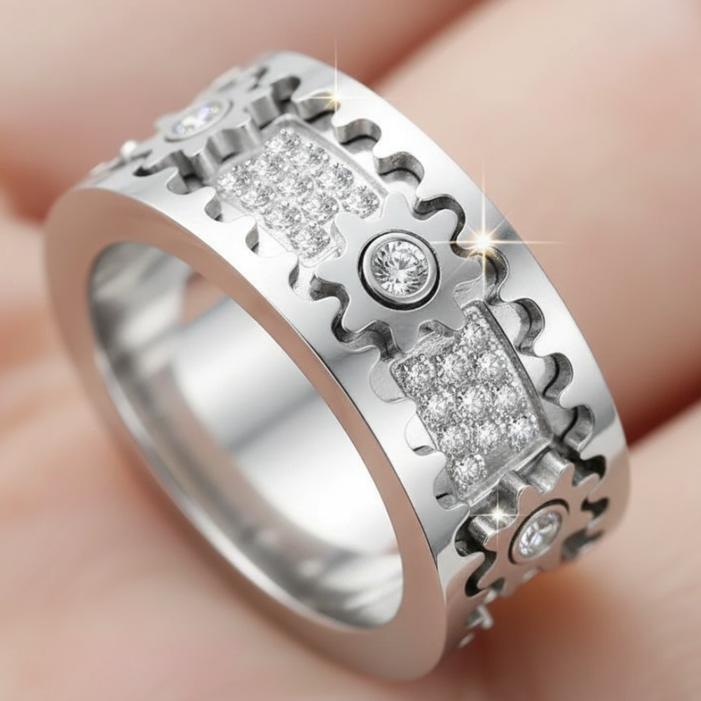 GEARÉA™ – クリスタル装飾 回転ギアリング