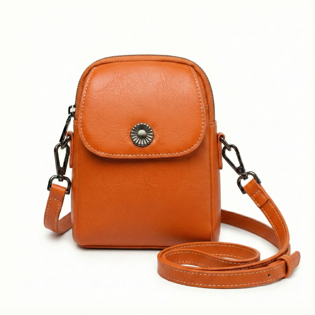 BELLANA™ –  艶やかな本革クロスボディバッグ