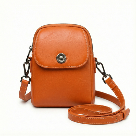 BELLANA™ –  艶やかな本革クロスボディバッグ