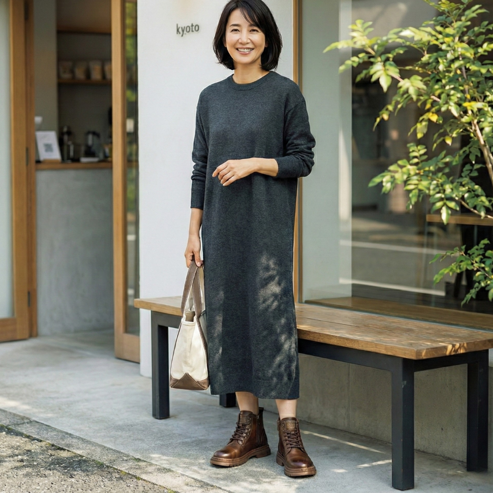 ELEVARA™ – 5cm厚底本革ブーツ