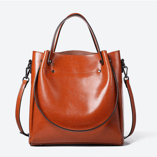 BELLANA™ – 本革クロスボディバケットバッグ