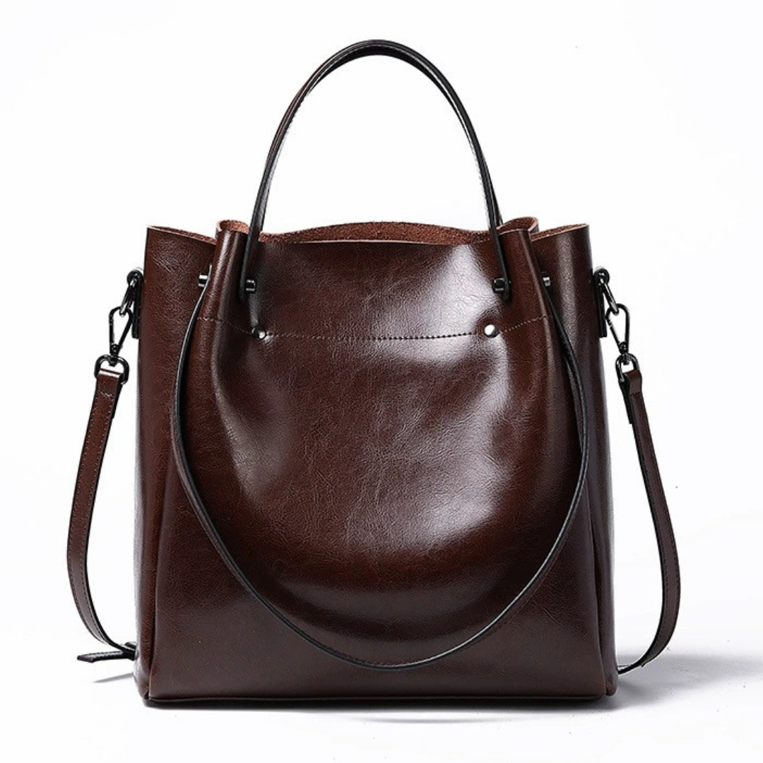 BELLANA™ – 本革クロスボディバケットバッグ