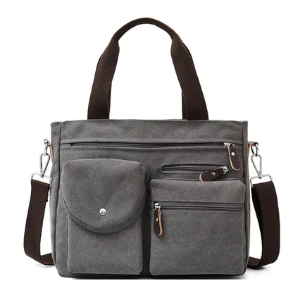 CIVELA™ – マルチポケット キャンバス メッセンジャーバッグ