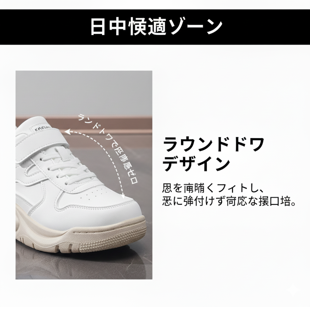 LOOPARA™ - クロスベルクロ厚底ハイカットスニーカー