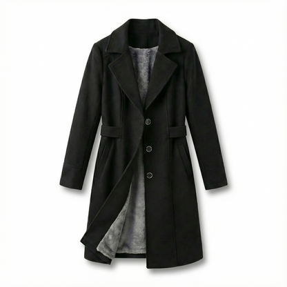 SILHOUETTA™ – ポリエステル繊維裏起毛スリムトレンチコート