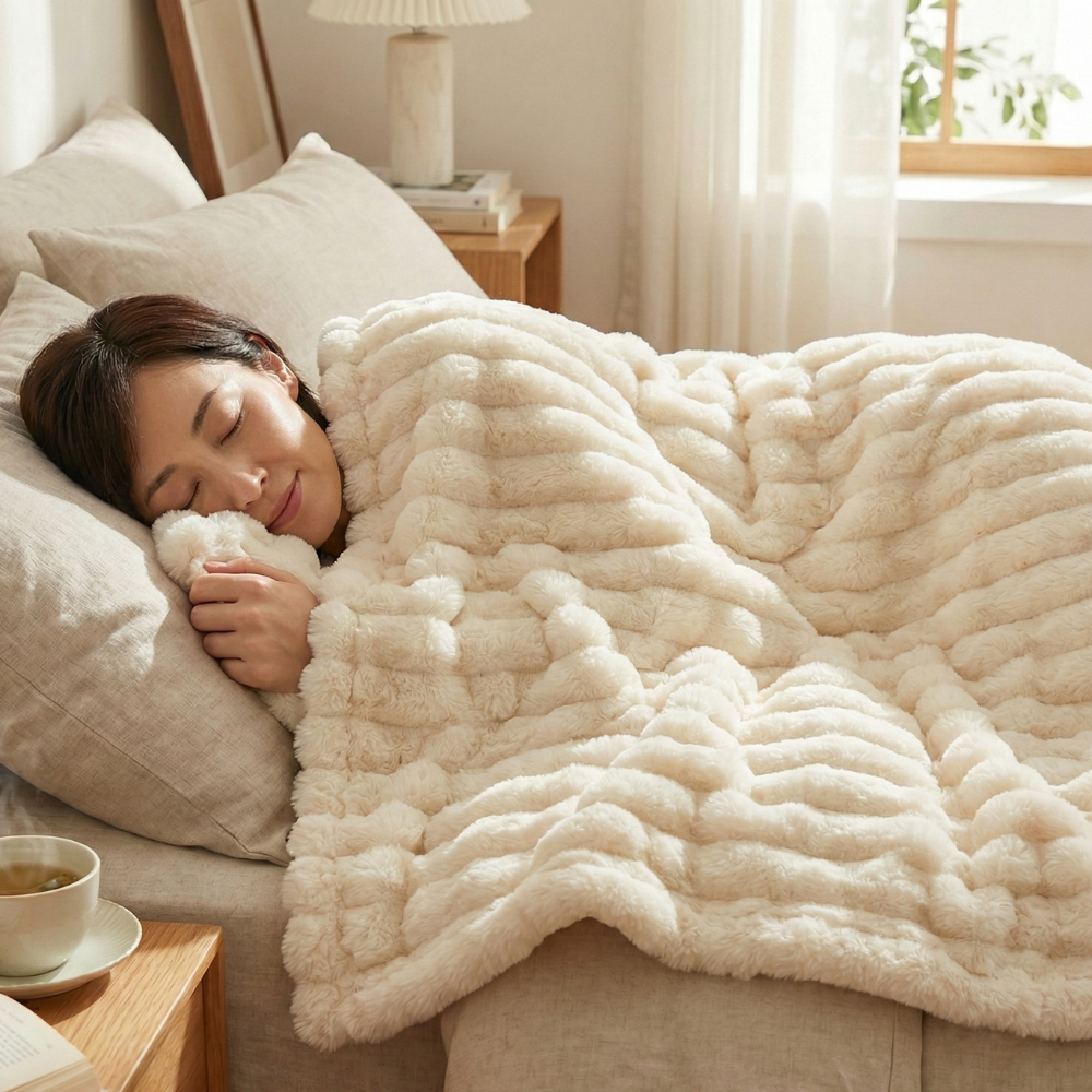KUMORA™ – 超ソフト厚手ニットブランケット