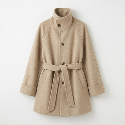 AURELINE™ – スタンドカラーコート（美しいシルエットでスタイルアップ）