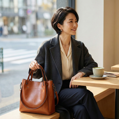 BELLANA™ – 本革クロスボディバケットバッグ