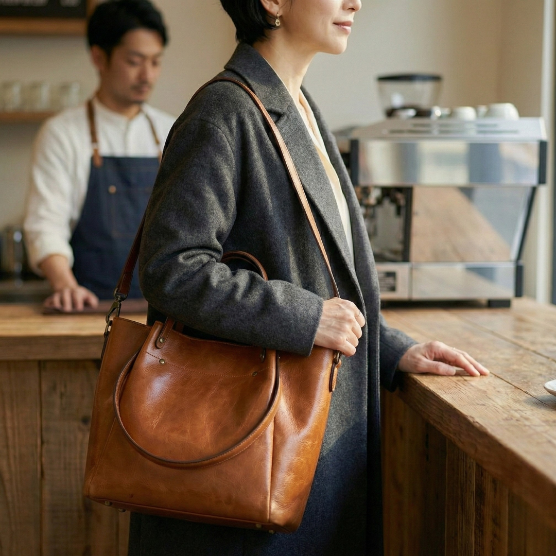 BELLANA™ – 本革クロスボディバケットバッグ