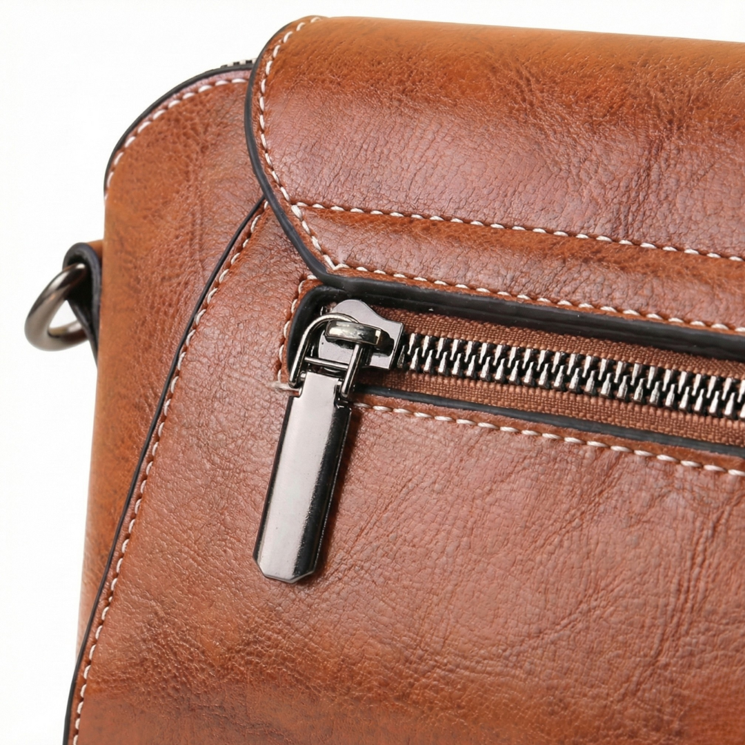 BELLANA™ – オイルワックスレザー ショルダーバッグ