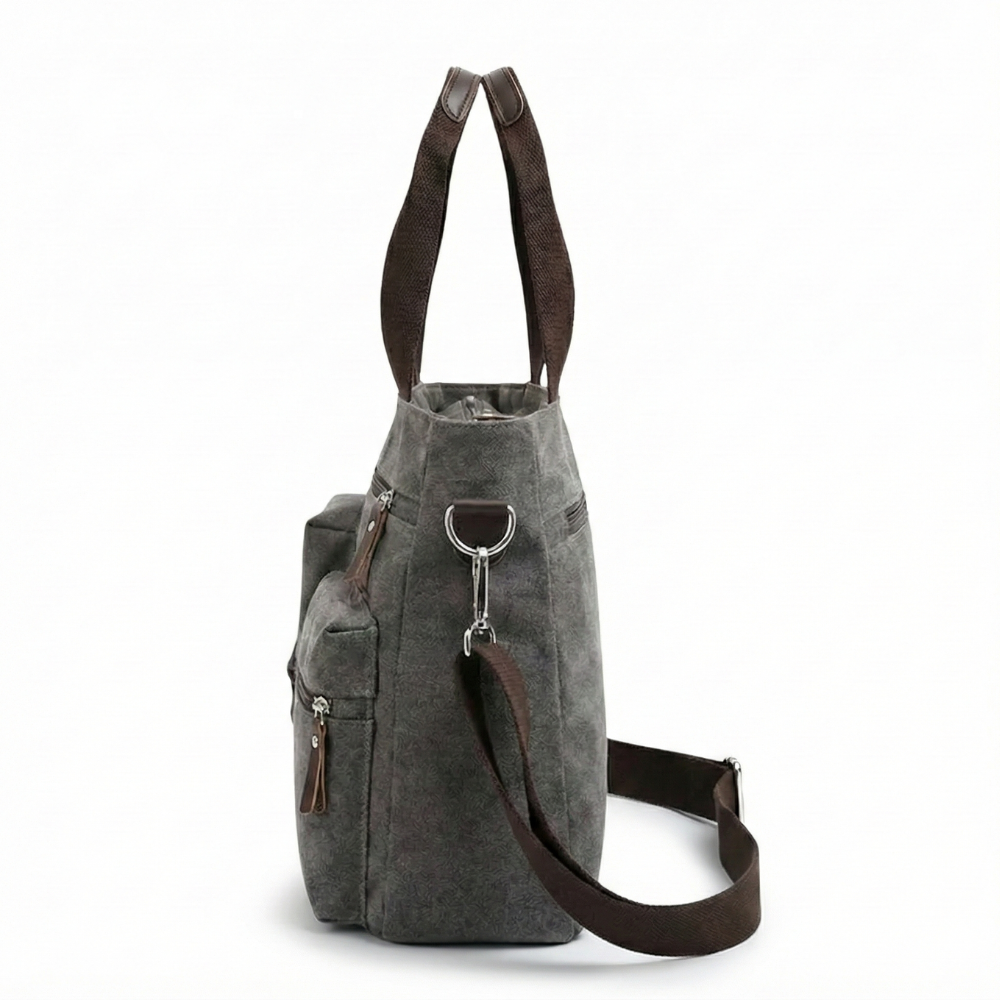 CIVELA™ – マルチポケット キャンバス メッセンジャーバッグ