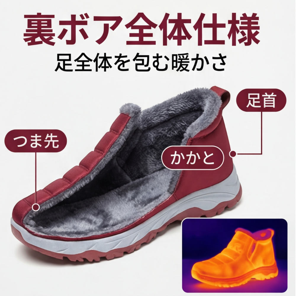 MIYORA™ - 5E幅広 裏ボア防寒ブーツ