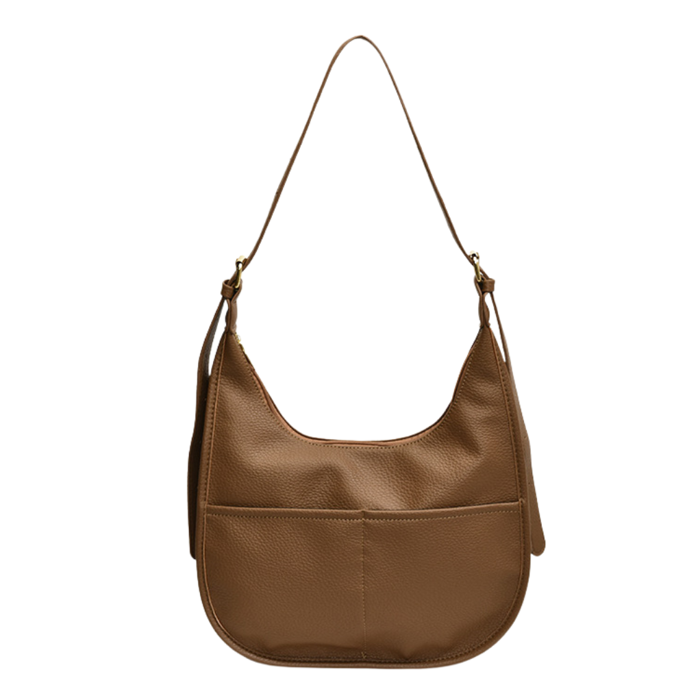 LUNAIRE™ – 大容量PUレザークロワッサンバッグ