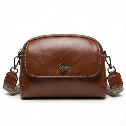 LUNELLE™ – 多機能コンパートメント本革カウハイドレザーショルダーバッグ