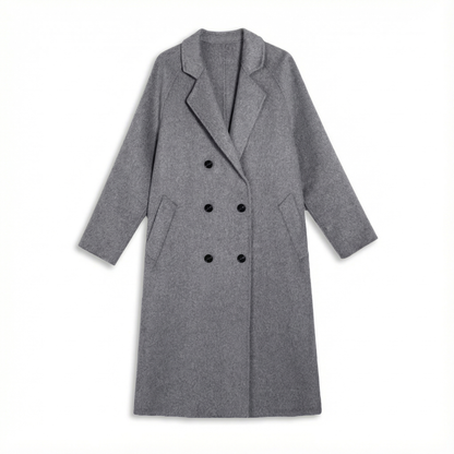 CASCARA™ – 洗練ダブルレイヤーウールコート