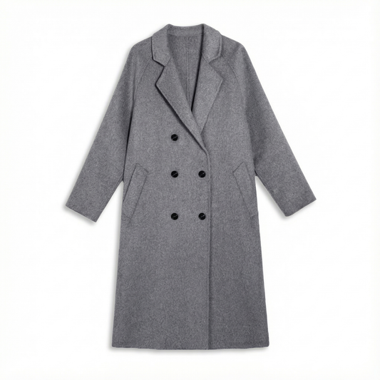 CASCARA™ – 洗練ダブルレイヤーウールコート