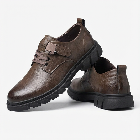 STRATTON™ – プロ仕様・身長アップPUレザーシューズ（5cmヒールアップ）