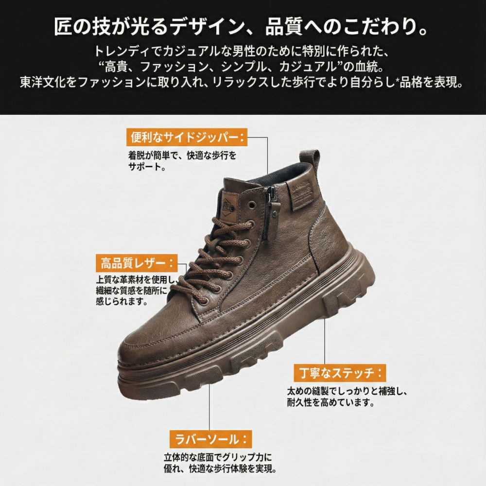 THORNE™ – プレミアム本革インビジブルシークレットアップブーツ