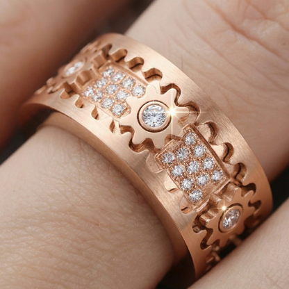 GEARÉA™ – クリスタル装飾 回転ギアリング