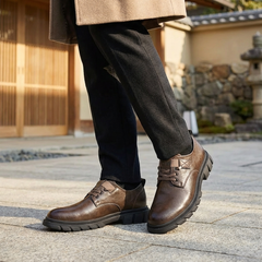 STRATTON™ – プロ仕様・身長アップPUレザーシューズ（5cmヒールアップ）