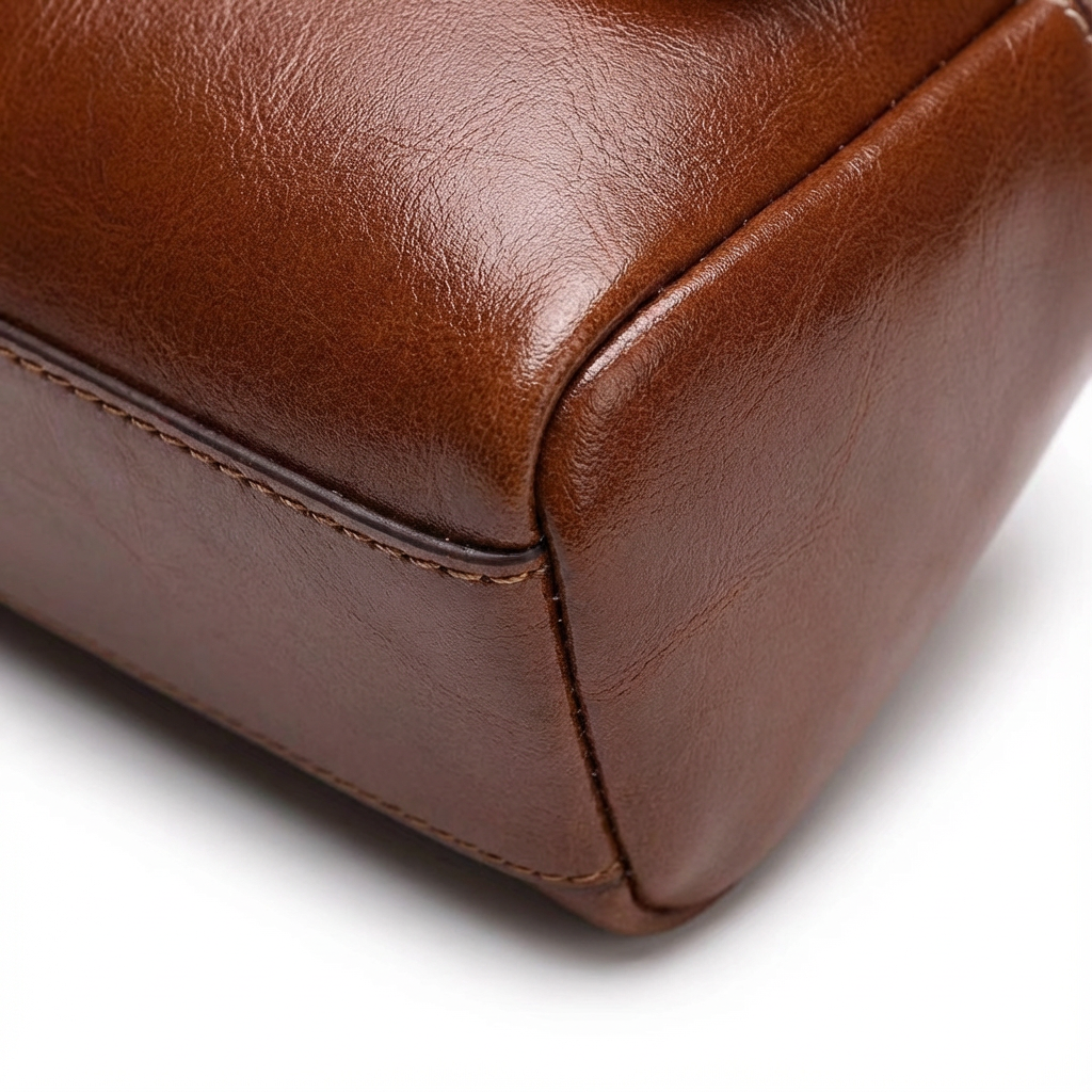 LUNELLE™ – 多機能コンパートメント本革カウハイドレザーショルダーバッグ