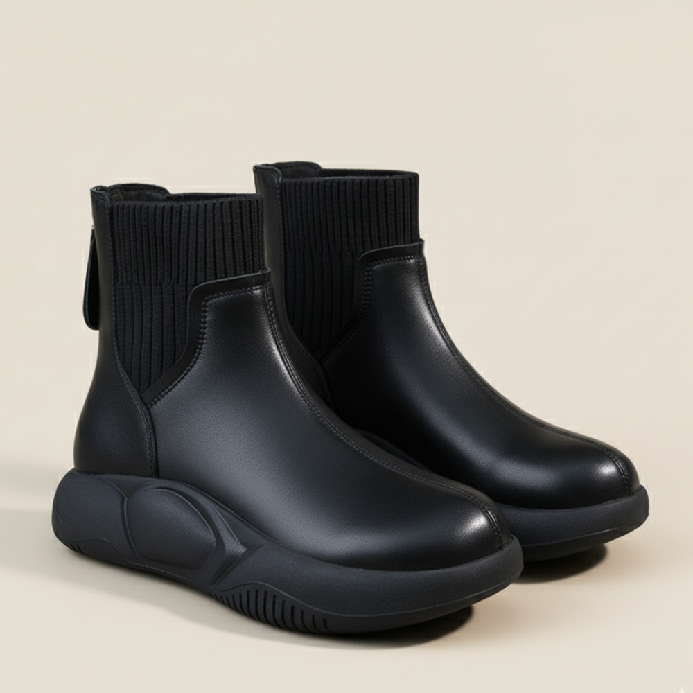 VELASCA™ – スリッポンプラットフォームブーツ