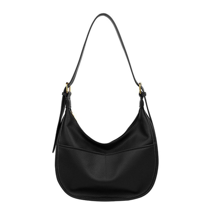 LUNAIRE™ – 大容量PUレザークロワッサンバッグ