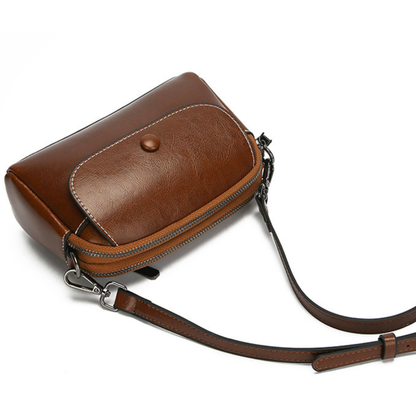 BELLANA™ – 光沢本革ショルダーバッグ