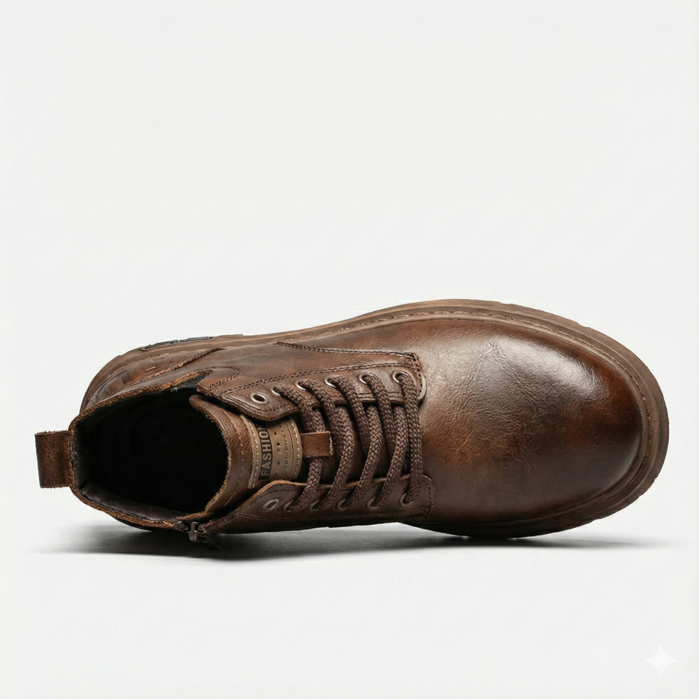 ELEVARA™ – 5cm厚底本革ブーツ