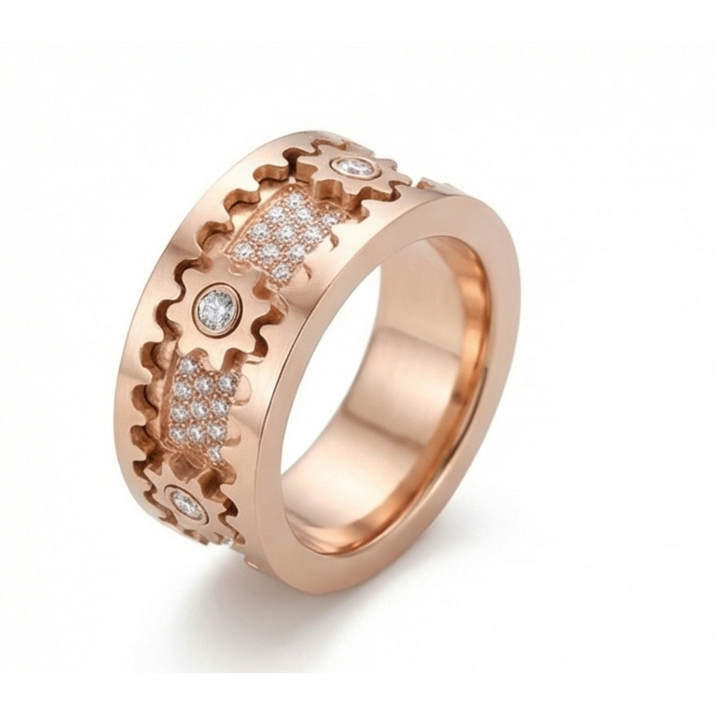 GEARÉA™ – クリスタル装飾 回転ギアリング