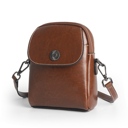 BELLANA™ –  艶やかな本革クロスボディバッグ