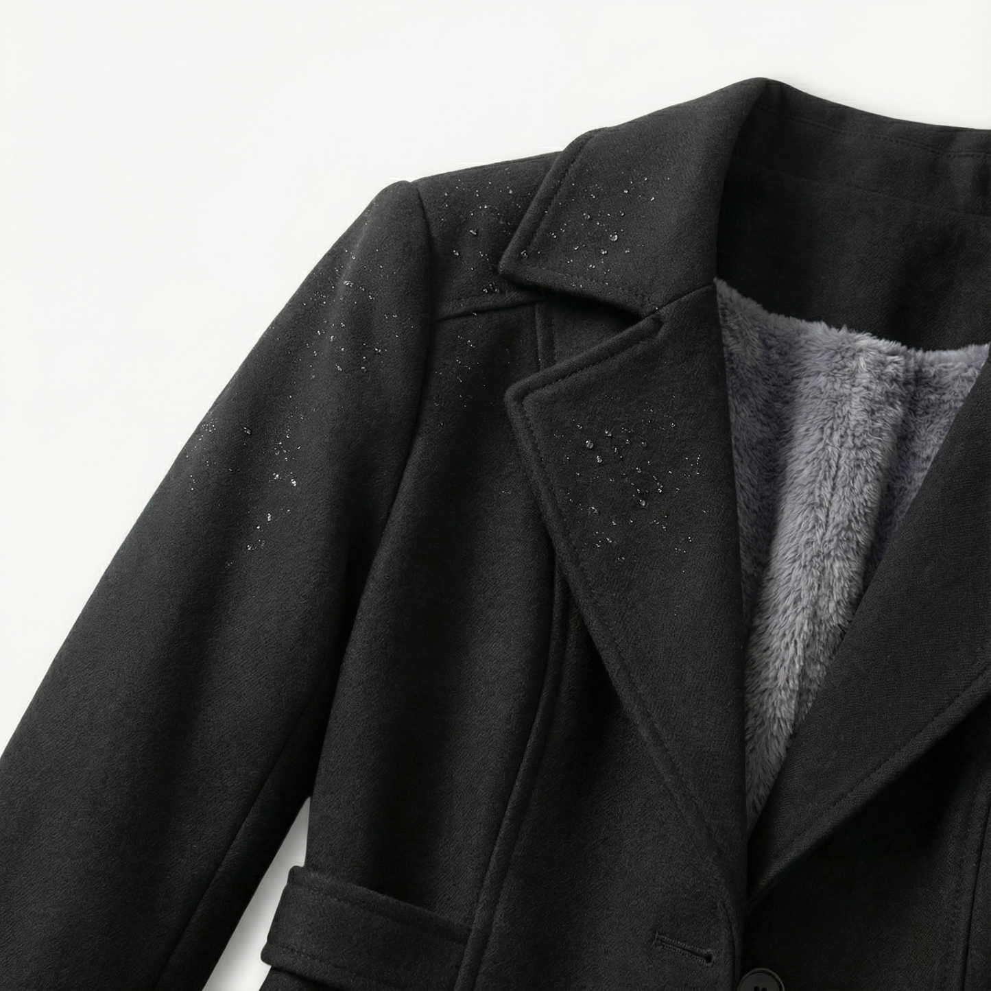 SILHOUETTA™ – ポリエステル繊維裏起毛スリムトレンチコート