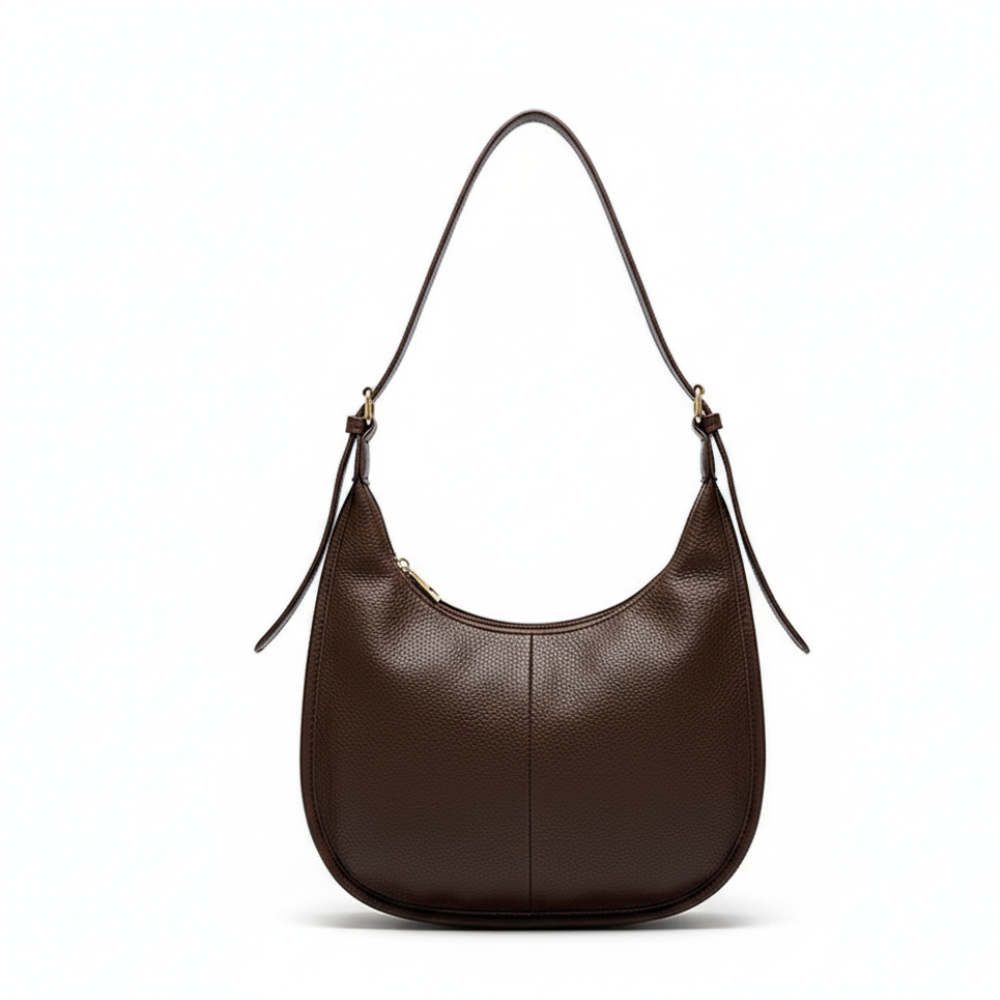 LUNAIRE™ – 大容量PUレザークロワッサンバッグ