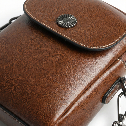 BELLANA™ –  艶やかな本革クロスボディバッグ