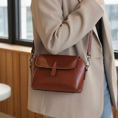 BELLANA™ – オイルワックスレザー ショルダーバッグ