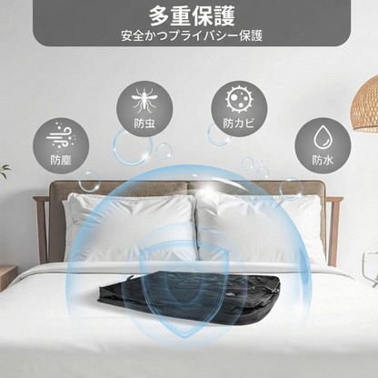 SPACEPAQ™ – 防水圧縮トラベルバッグ（2枚セット＋電動ポンプ付き）